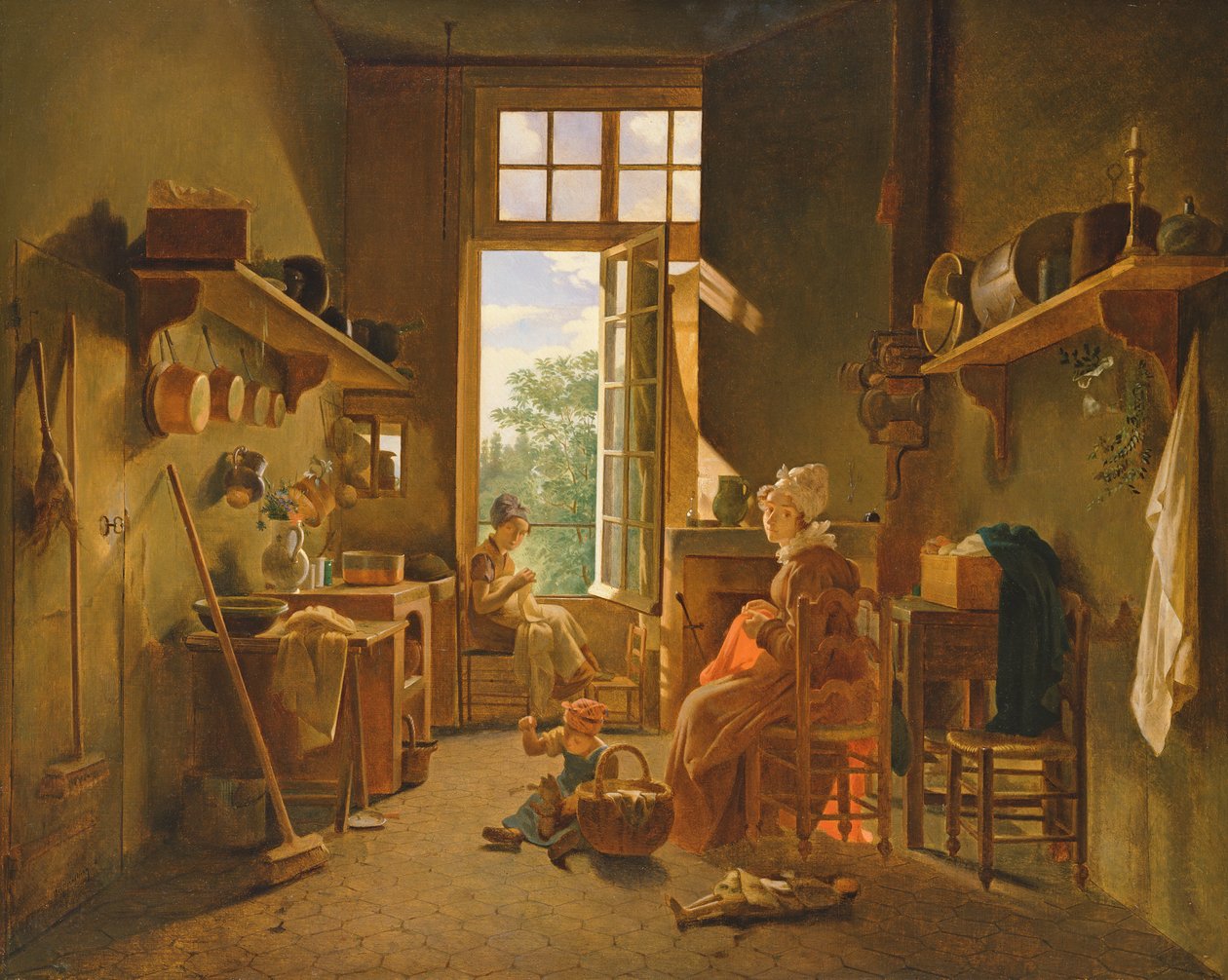 Køkkeninteriør, 1815 af Michel Martin Drolling
