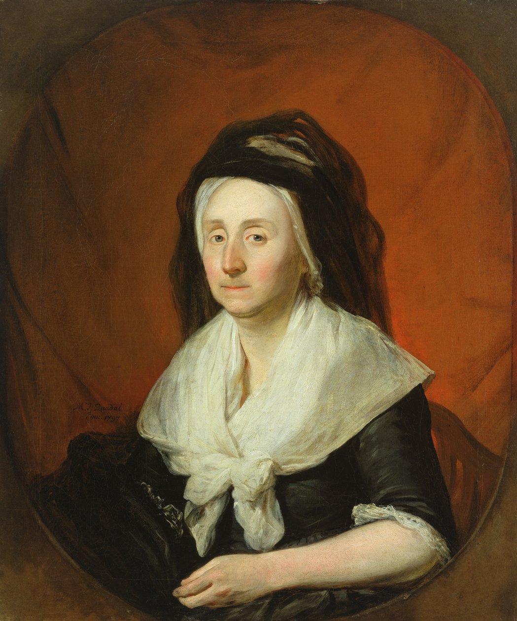 Portræt af fru Wolters, 1797 af Martin Ferdinand Quadal