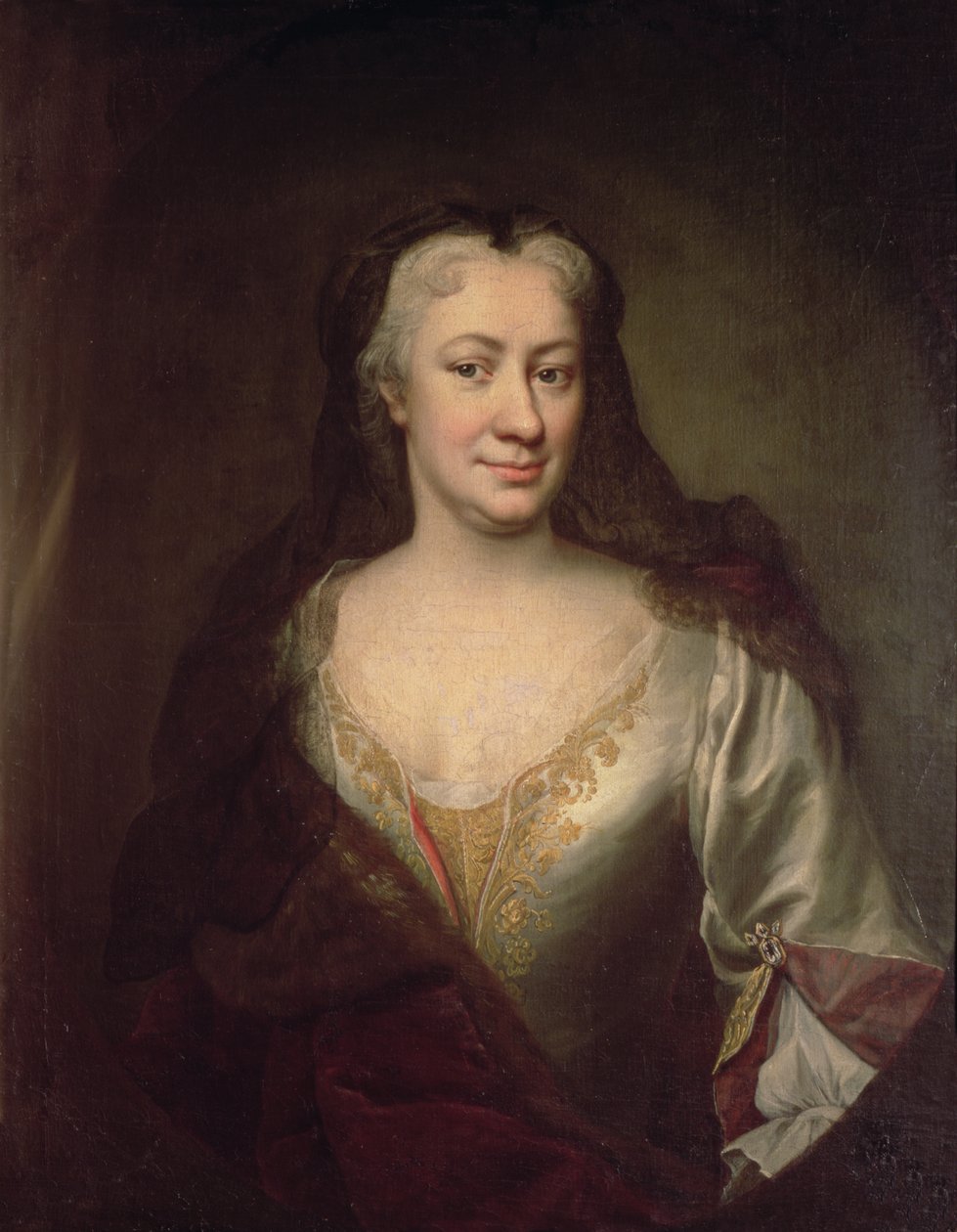 Grevinde Fuchs, guvernante af Maria Theresia, kejserinde af Østrig af Martin II Mytens or Meytens