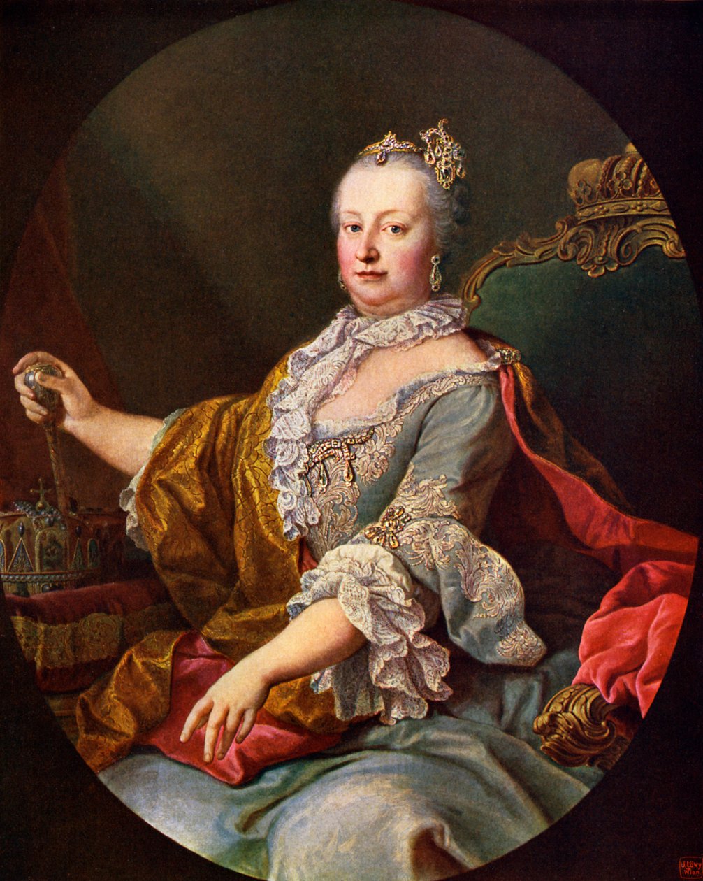 Maria Theresa (eller Theresia) - af Martin II Mytens or Meytens