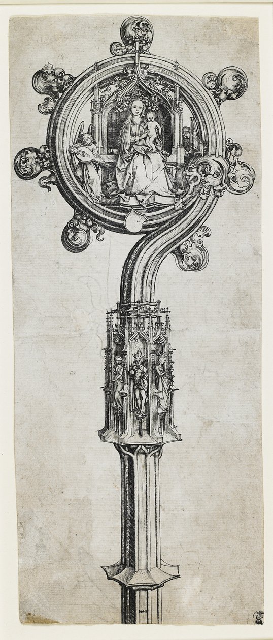 En biskops krozier, ca. 1475-1480 af Martin Schongauer