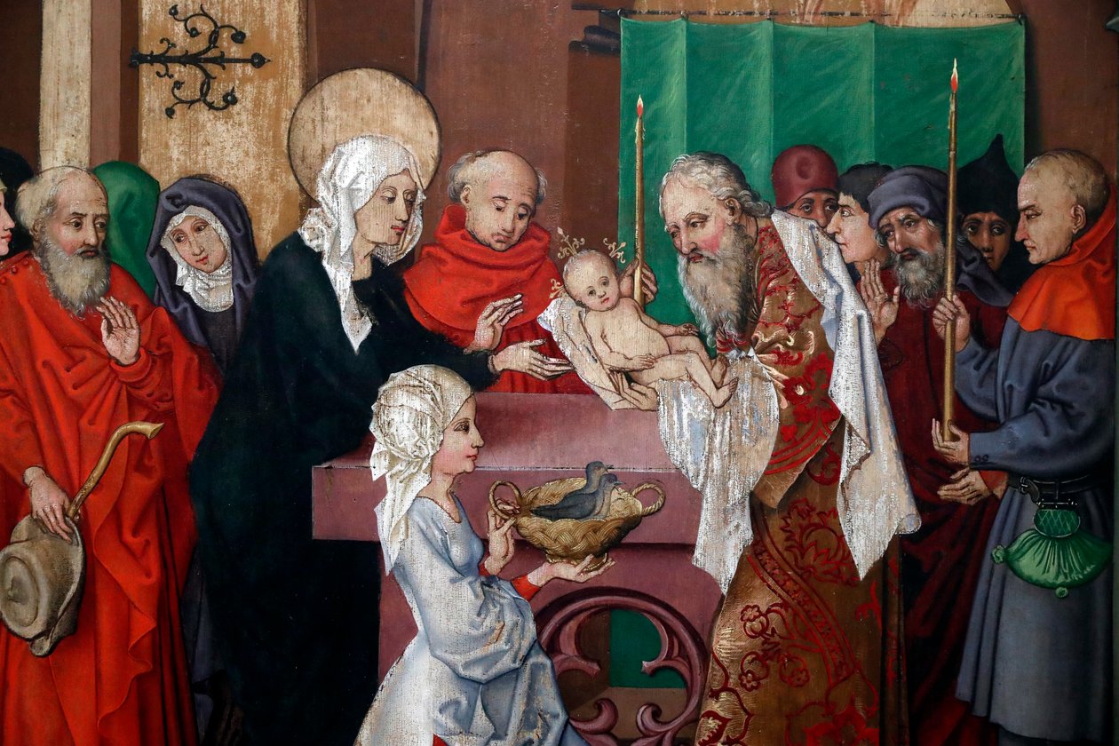Præsentation af Jesus i templet af Martin Schongauer