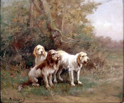 Otterhounds i et Landskab af Martin Coulaud