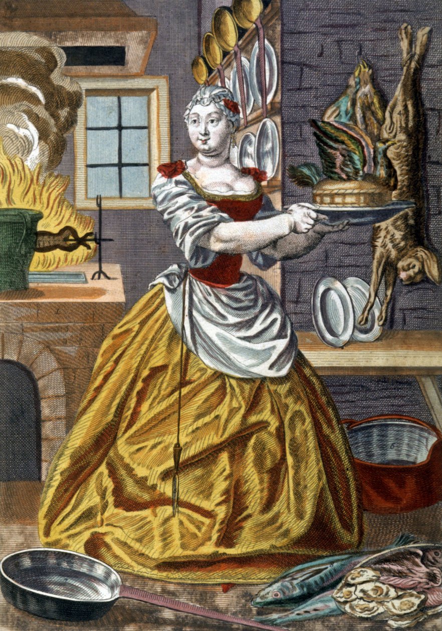 Et komfur, ca. 1750 (gravering) af Martin Engelbrecht
