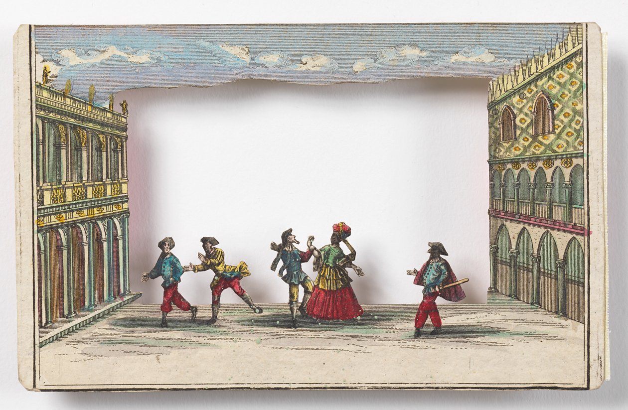 Karnevalet i Venedig (Peep-show) af Martin Engelbrecht