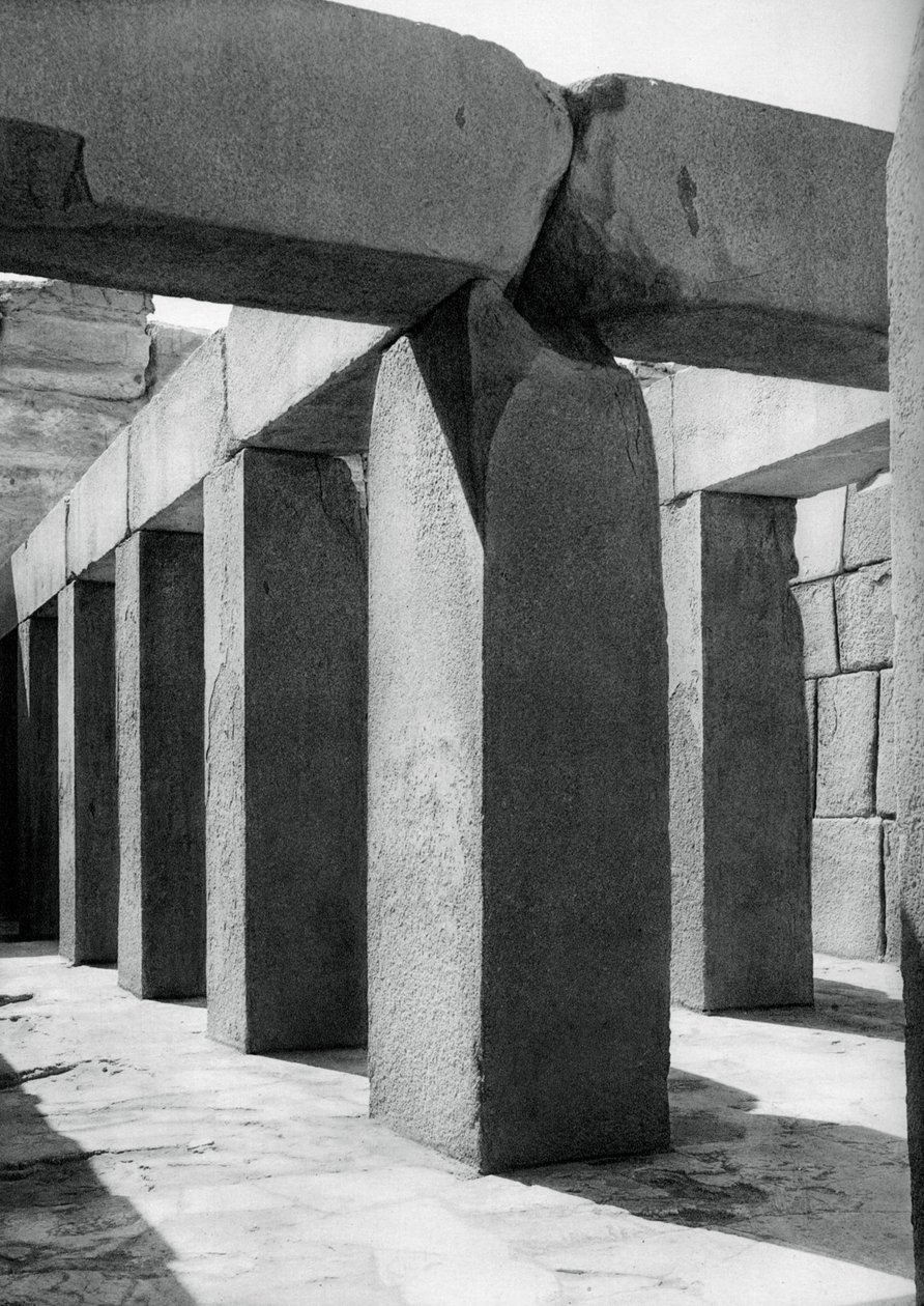 Granit tempel, Giza, Egypten, 1937 af Martin Hurlimann