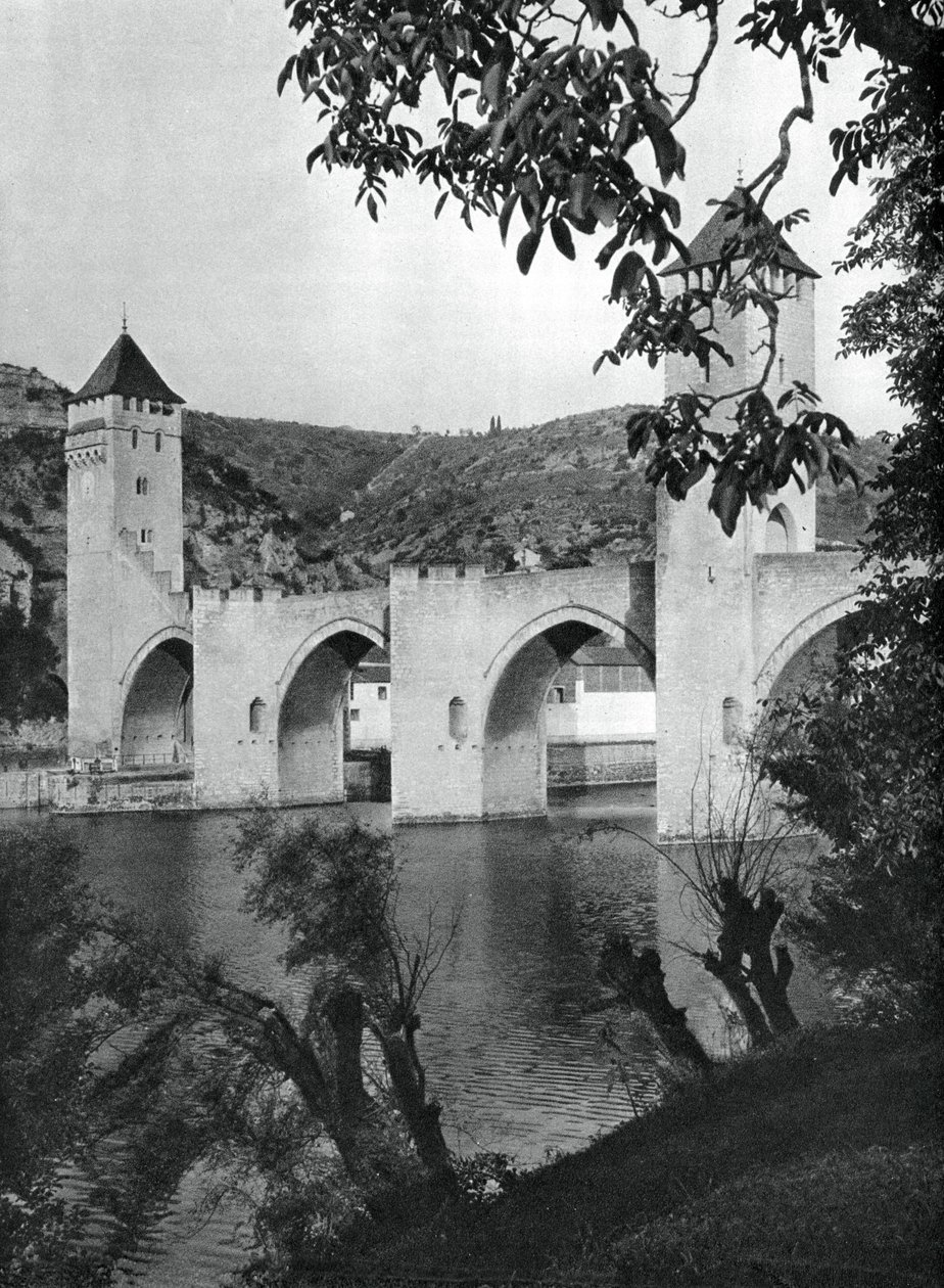 Valentre Bridge, Cahors, Frankrig, 1937. af Martin Hurlimann