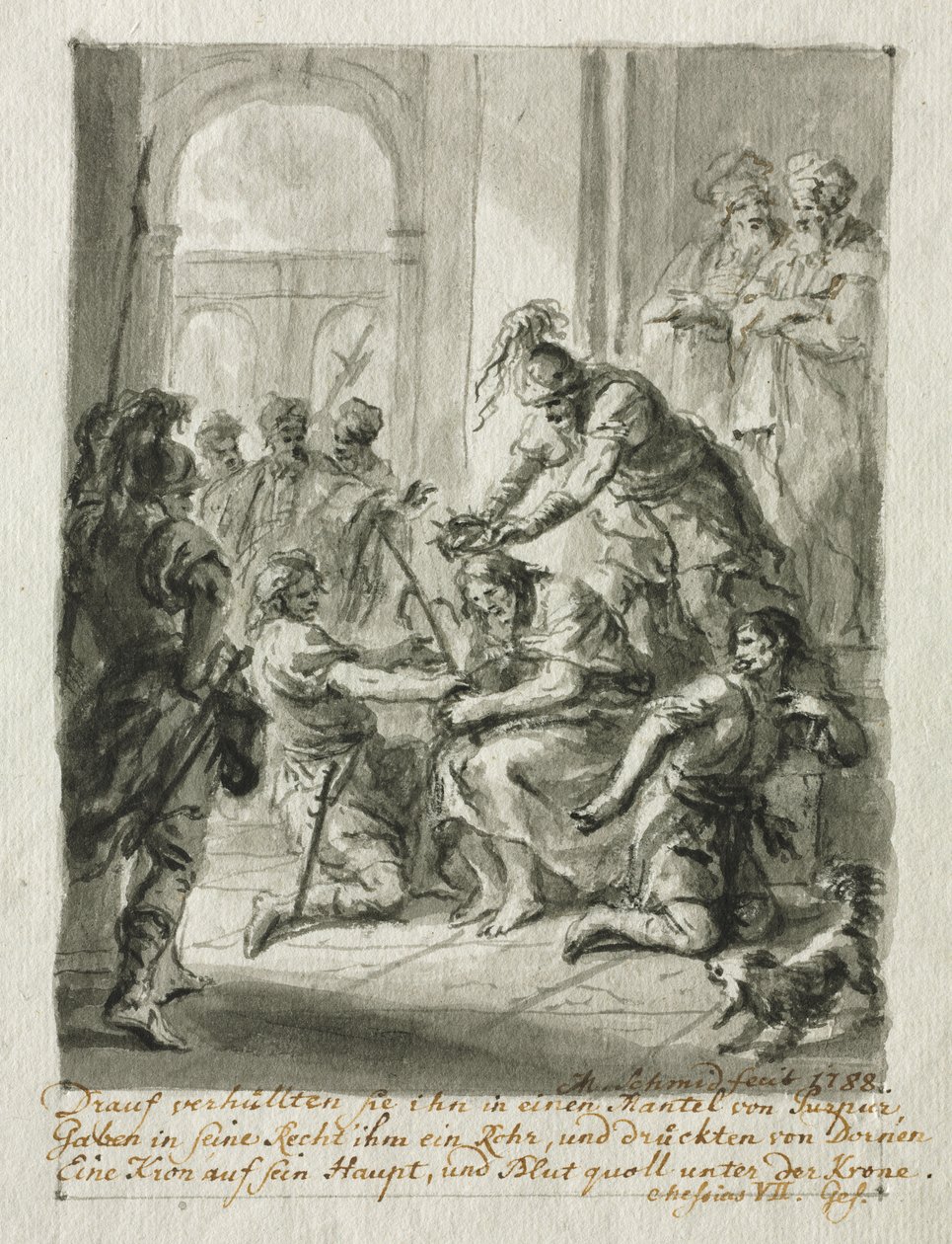 Kristus kronet med torne, 1788. af Martin Johann Schmidt