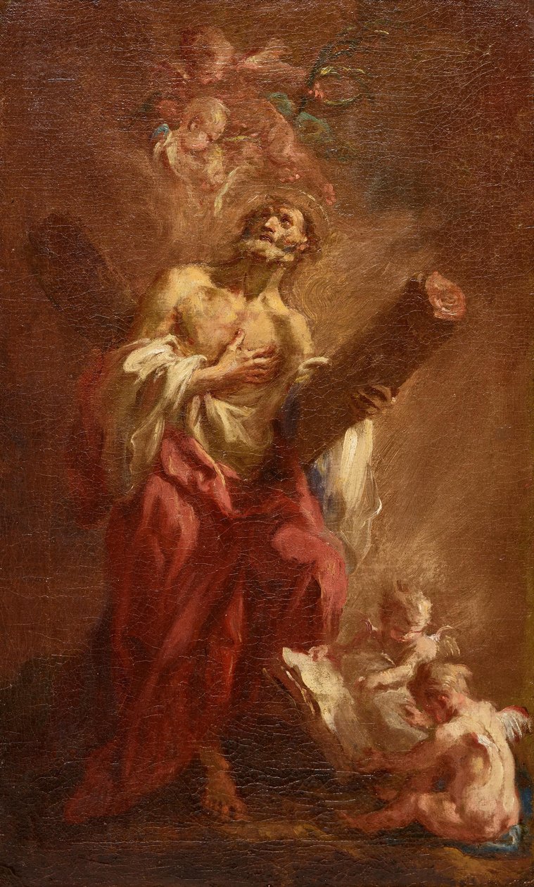 Apostlen Andreas af Martin Johann Schmidt