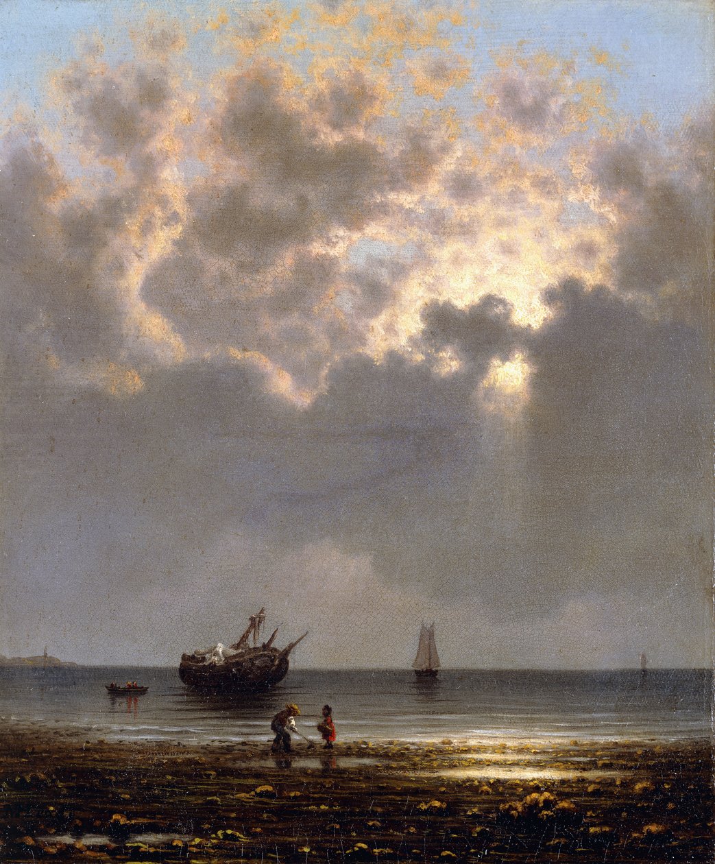 Solen bryder gennem skyerne af Martin Johnson Heade