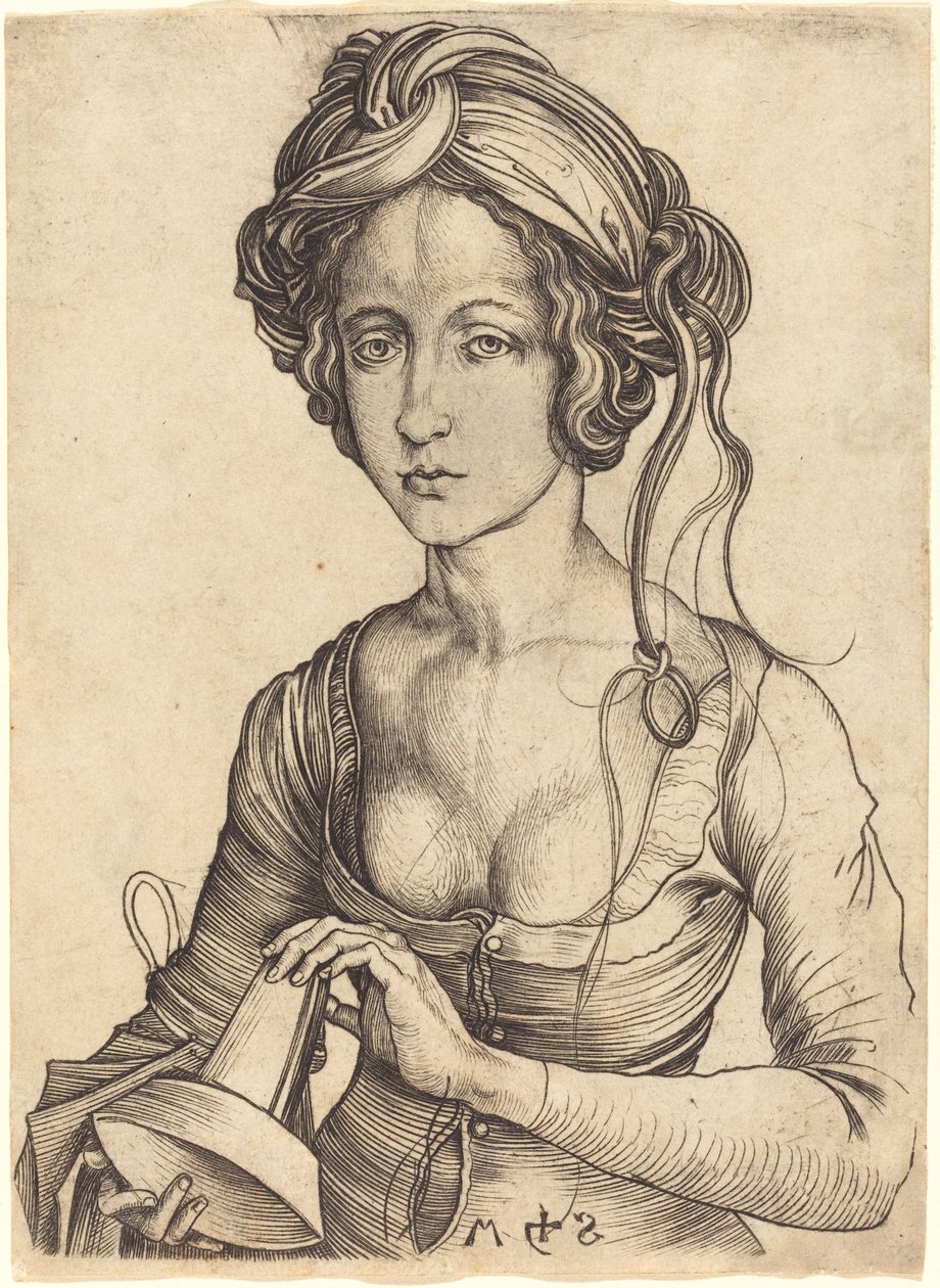 En tåbelig Jomfru af Martin Schongauer