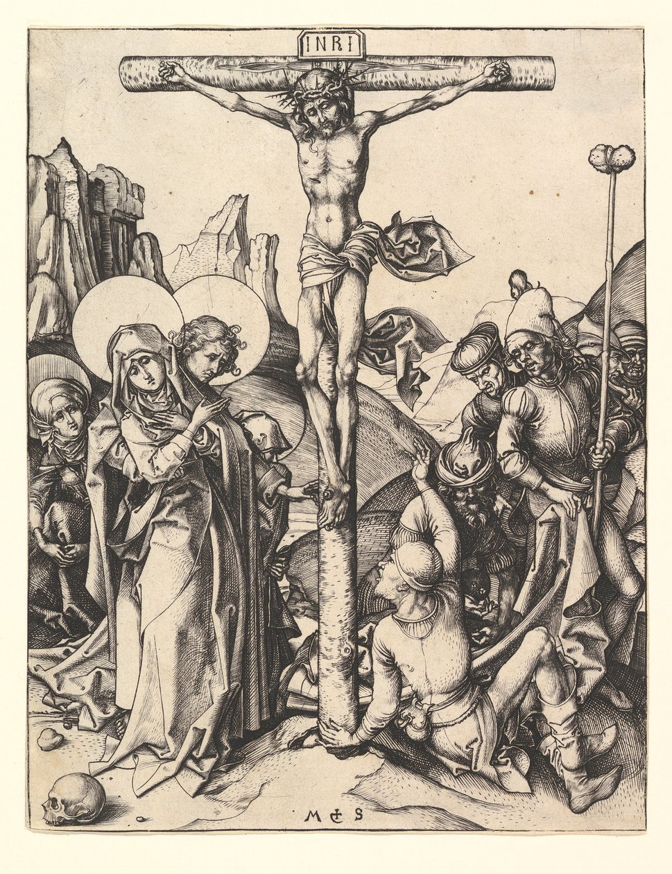 Korsfæstelse, ca. 1435-1491. af Martin Schongauer