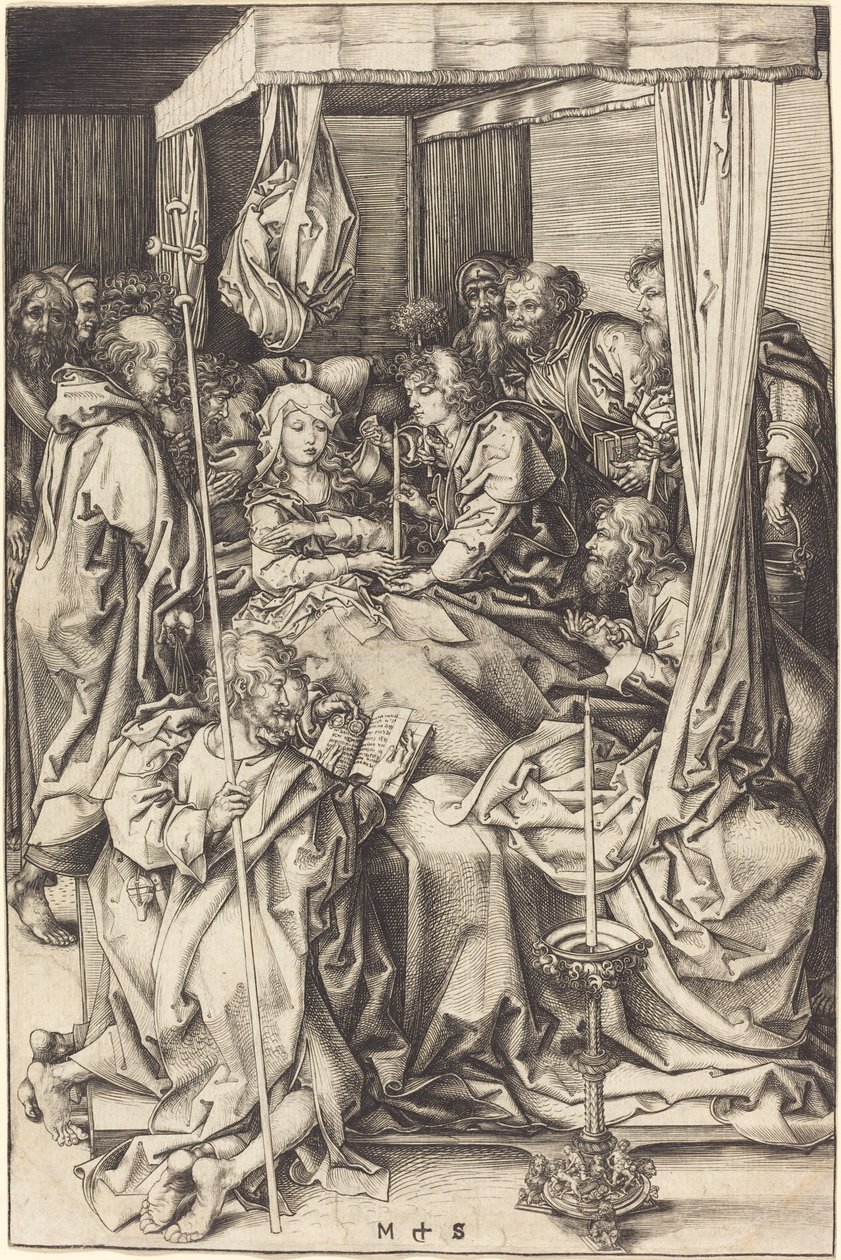 Jomfruens død af Martin Schongauer