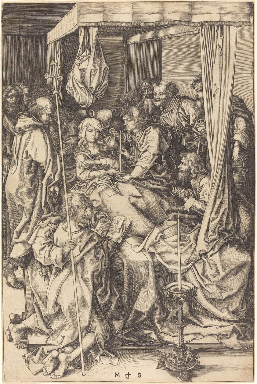 Jomfruens død af Martin Schongauer