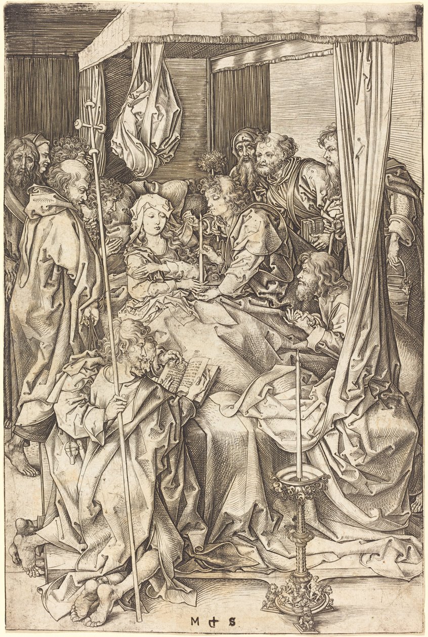 Jomfruens død af Martin Schongauer
