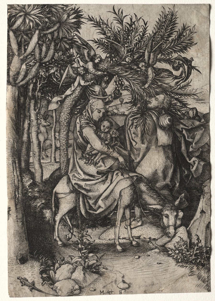 Flyvning til Egypten. af Martin Schongauer