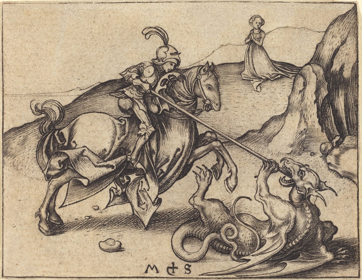 Sankt Georg af Martin Schongauer