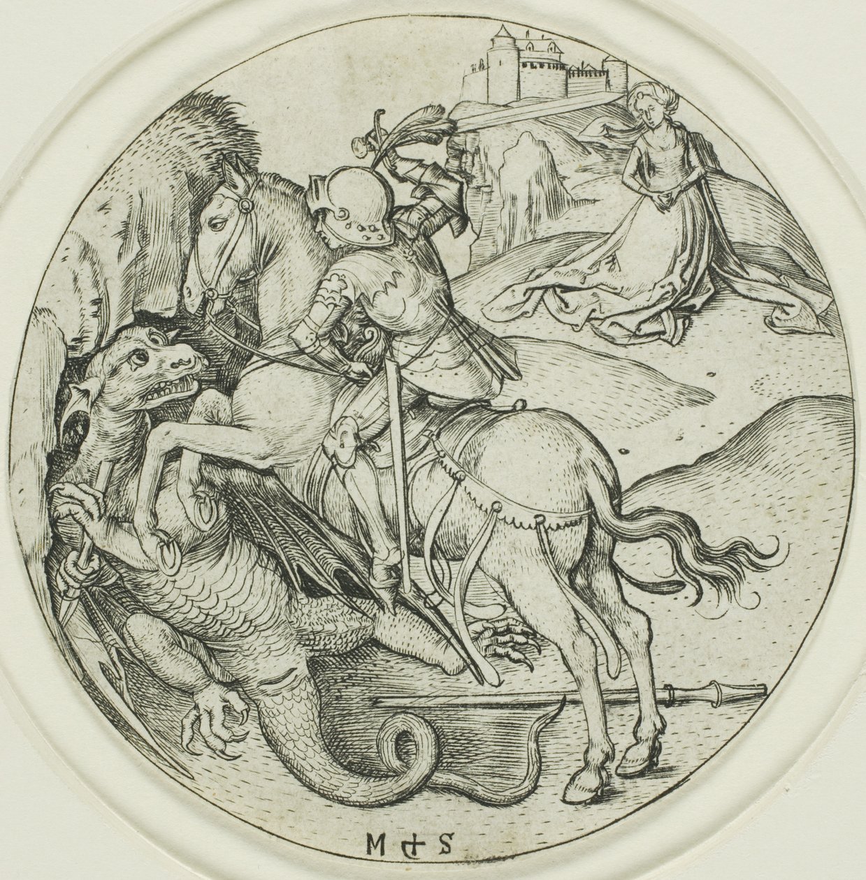 Sankt George af Martin Schongauer