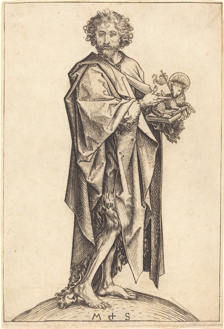 Sankt Johannes Døberen af Martin Schongauer
