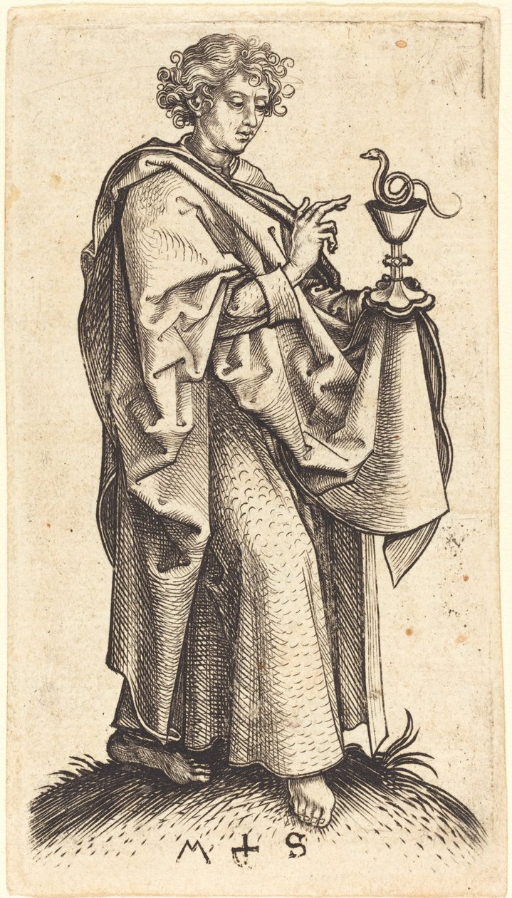 Sankt Johannes Evangelisten af Martin Schongauer