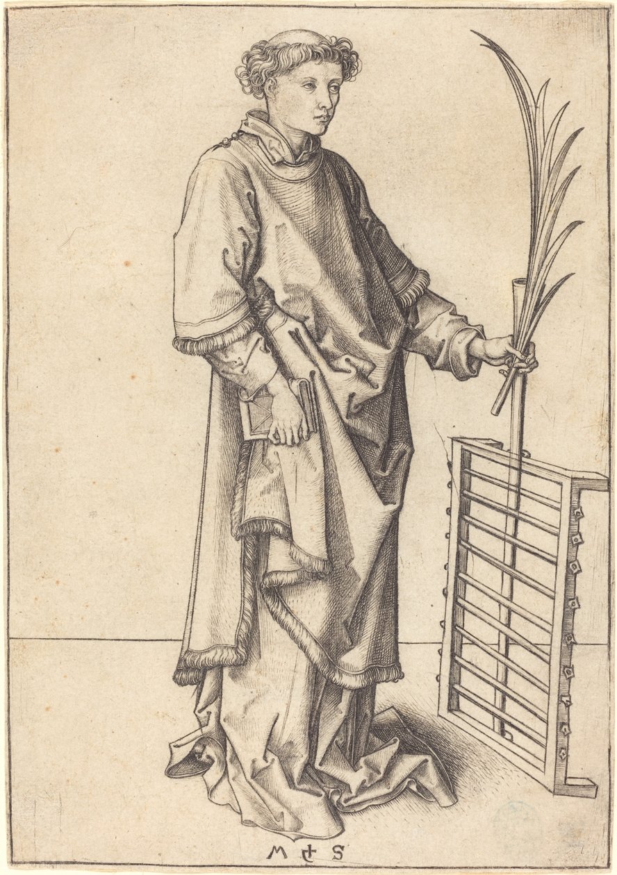 Sankt Lawrence af Martin Schongauer