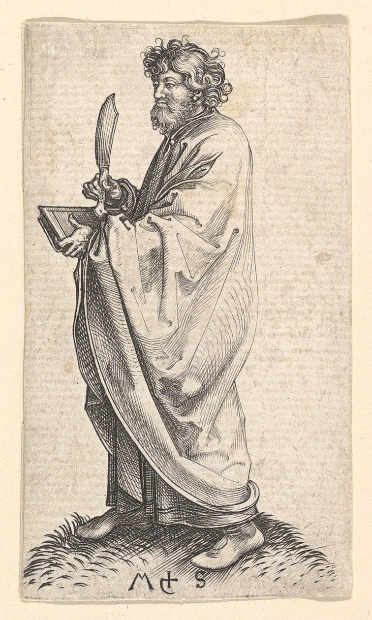 St. Bartholomew, ca. 1435-1491. af Martin Schongauer