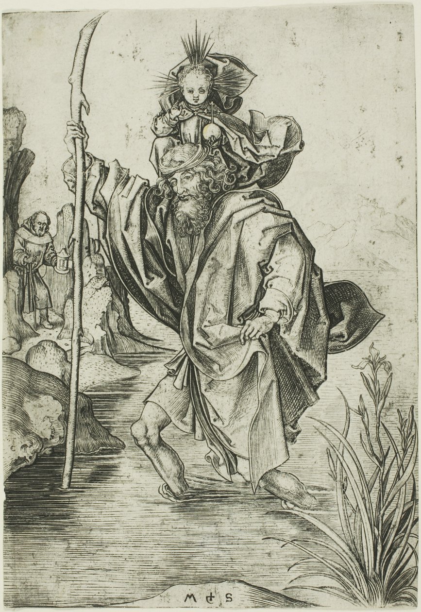 St. Christopher af Martin Schongauer