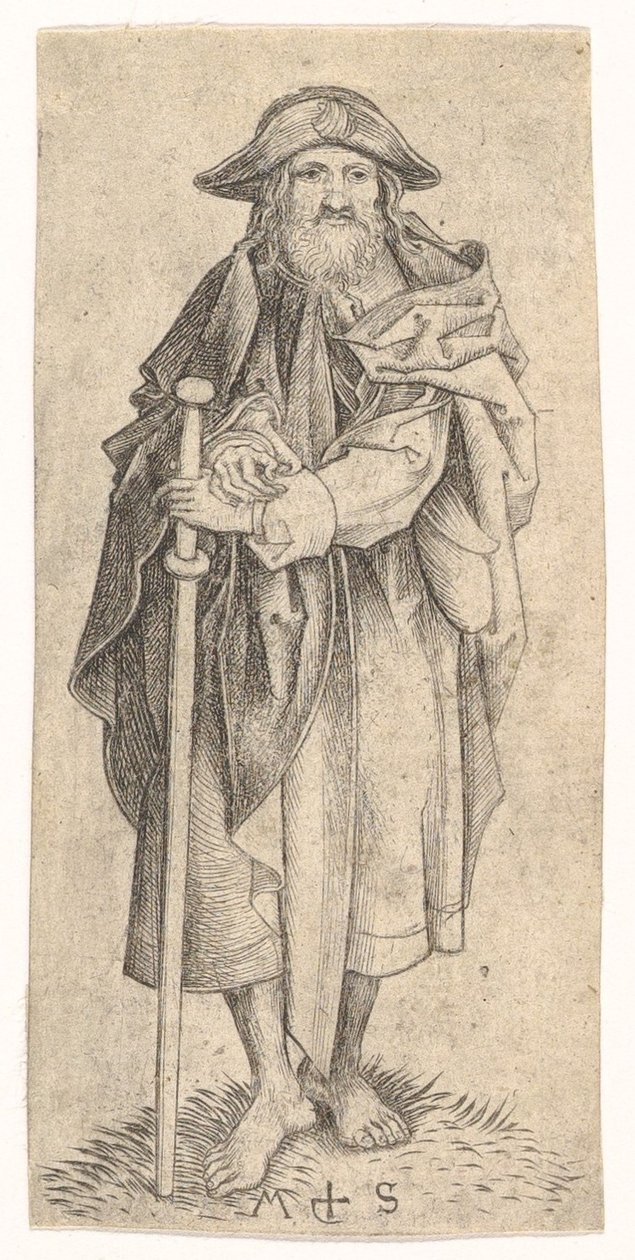 St. Jakob den Store, ca. 1435-1491. af Martin Schongauer