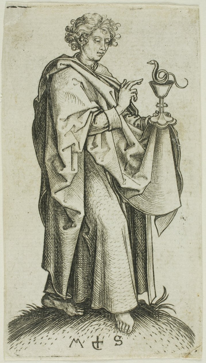 Johannes, fra Apostlene af Martin Schongauer