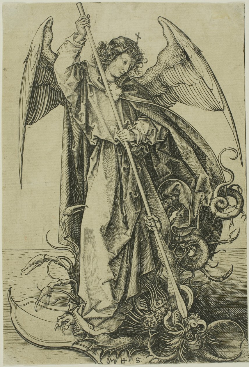 Sankt Michael af Martin Schongauer