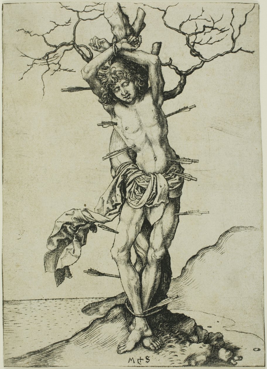 Sankt Sebastian af Martin Schongauer