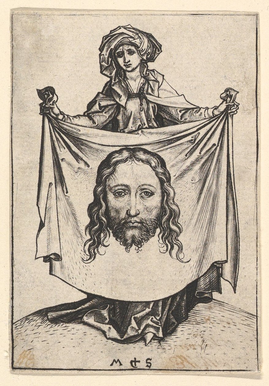 St. Veronica, ca. 1435-1491. af Martin Schongauer