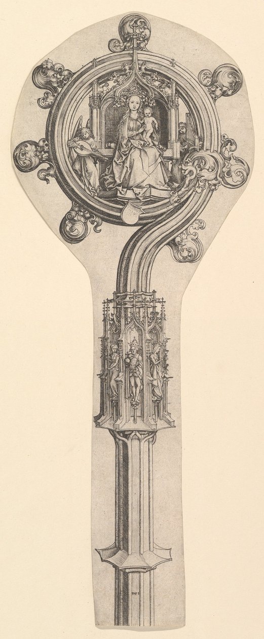 Crozieren, ca. 1435-1491. af Martin Schongauer