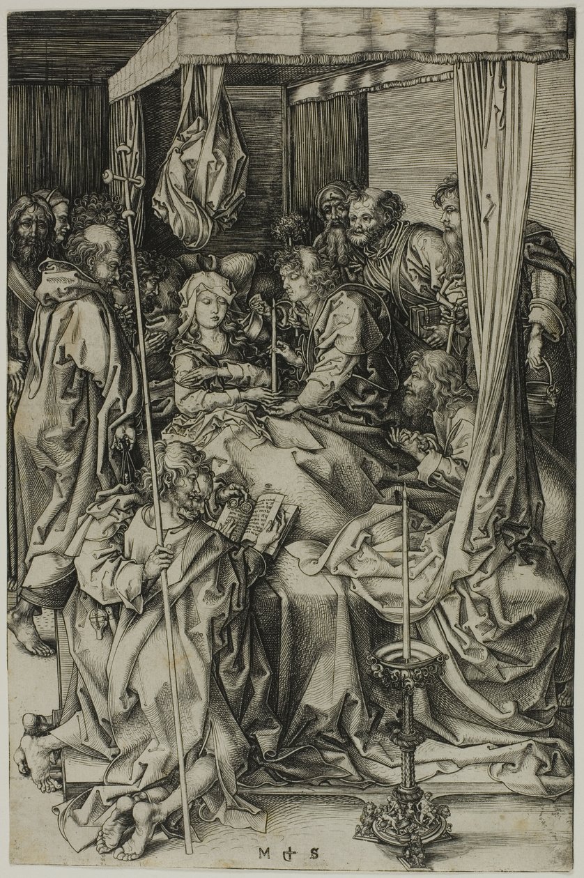 Jomfruens død af Martin Schongauer