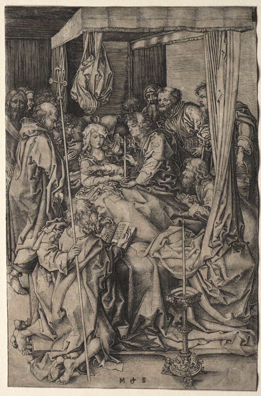 Jomfruens død af Martin Schongauer