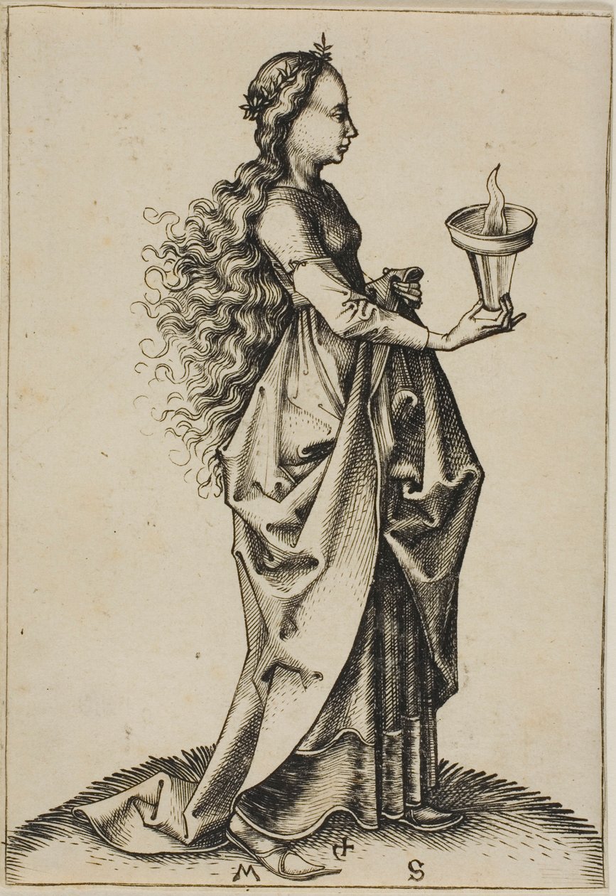 Den femte vise jomfru af Martin Schongauer