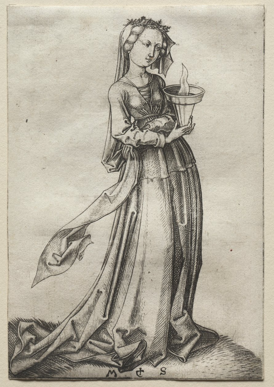 Den fjerde vise jomfru af Martin Schongauer