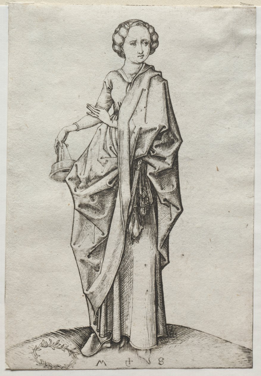 Den fjerde af de tåbelige jomfruer af Martin Schongauer