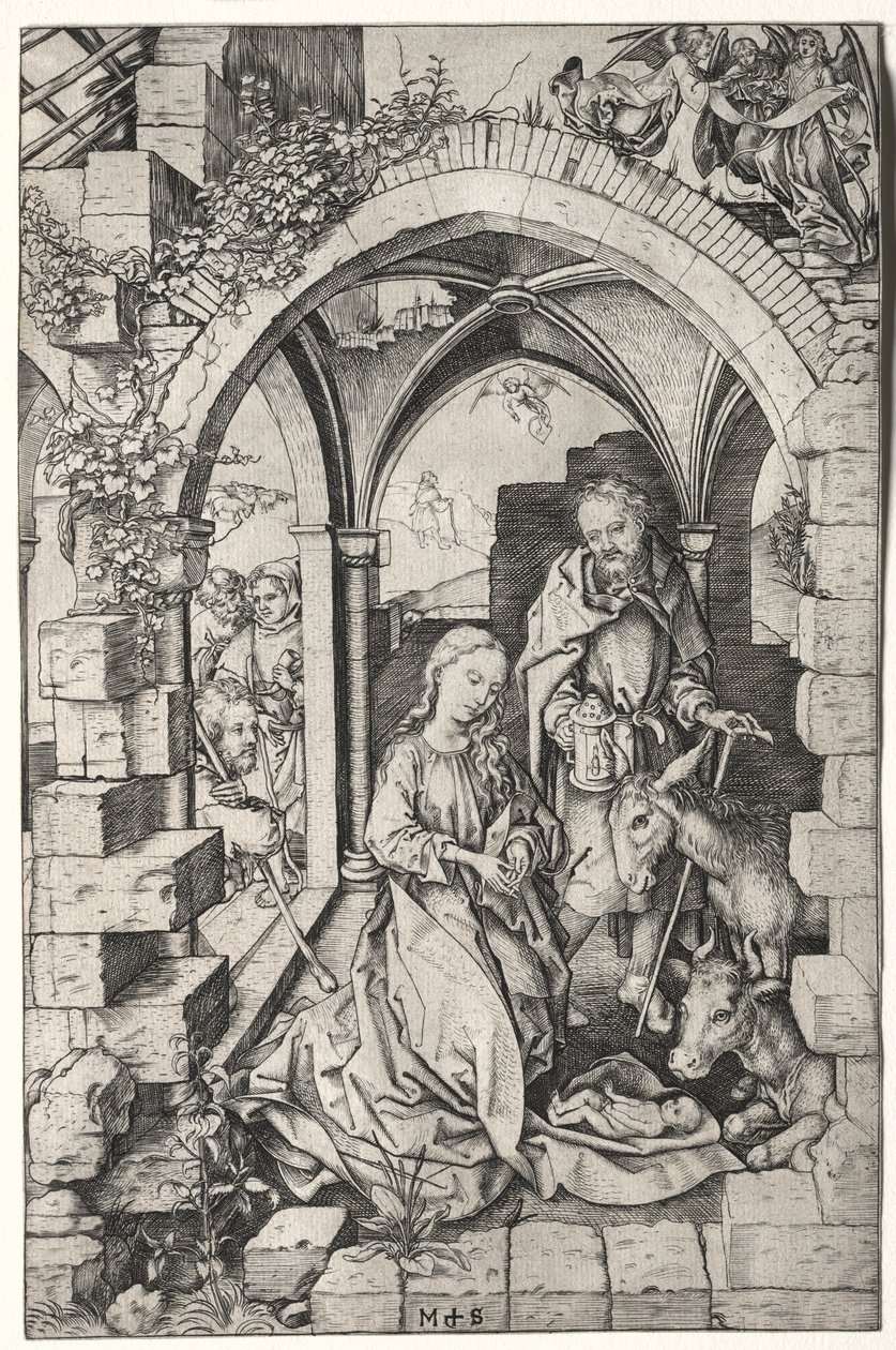 Fødselen. af Martin Schongauer