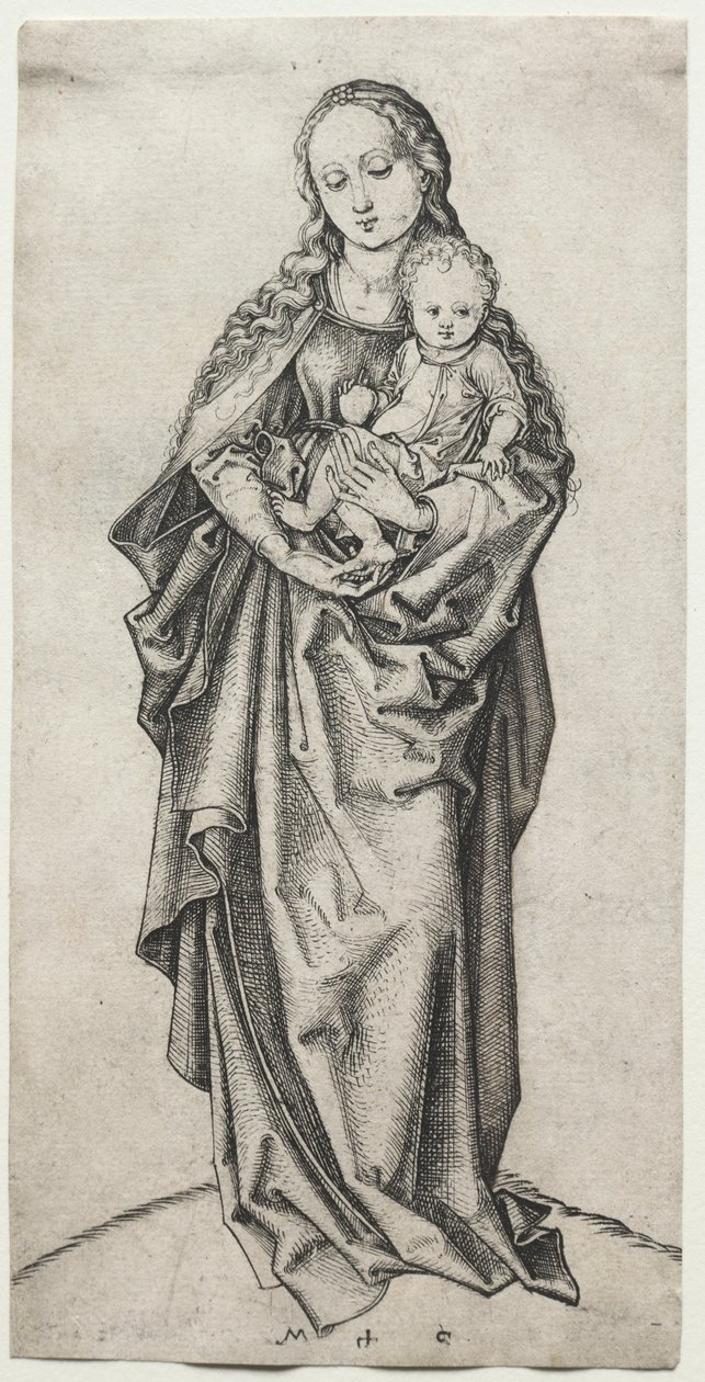 Jomfru og barn med et æble af Martin Schongauer