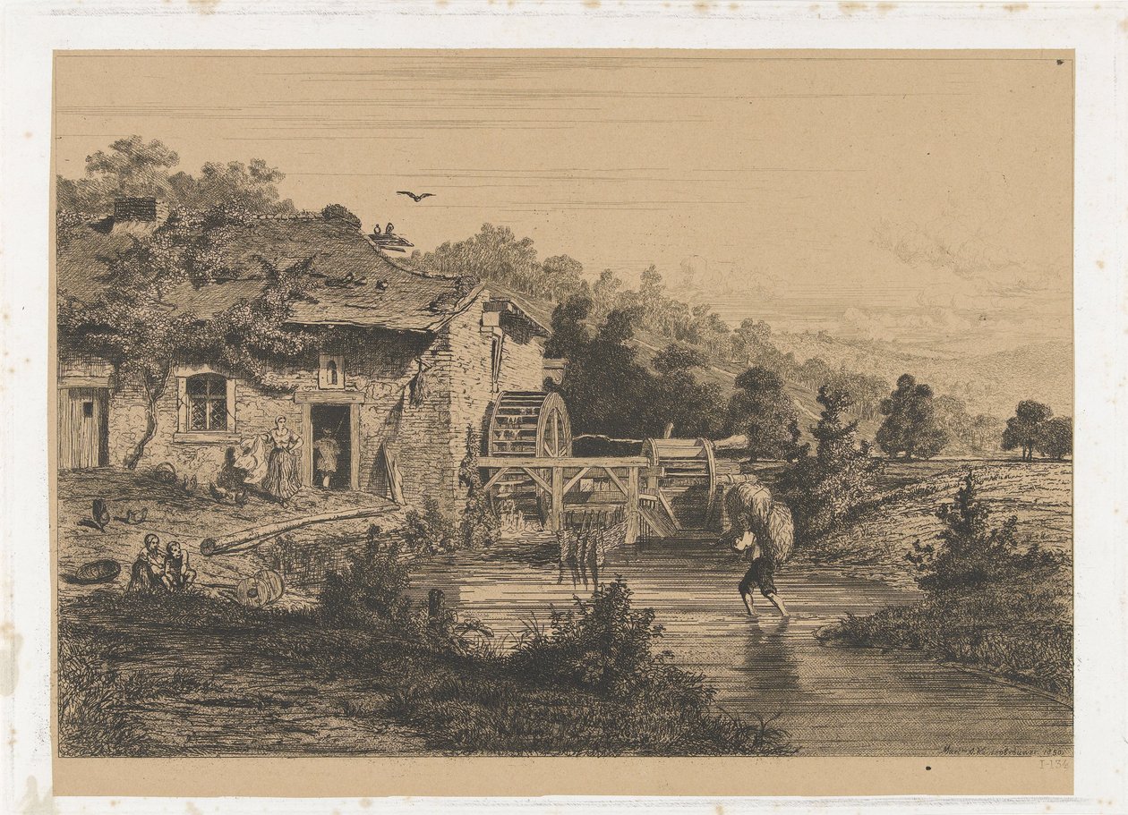 vandmølle af Martinus Antonius Kuytenbrouwer jr.