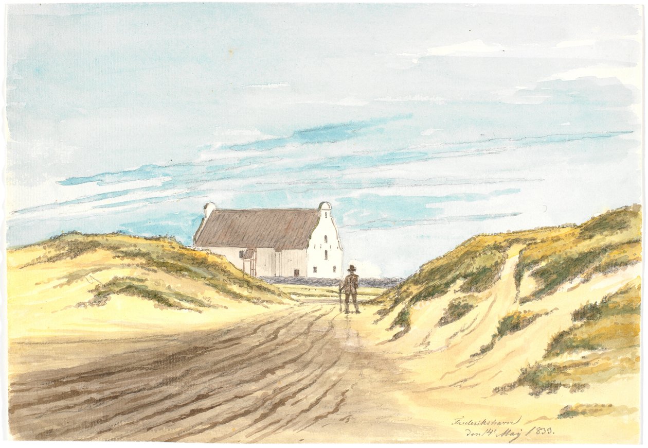 Frederikshavns gamle kirke af Martinus Rørbye