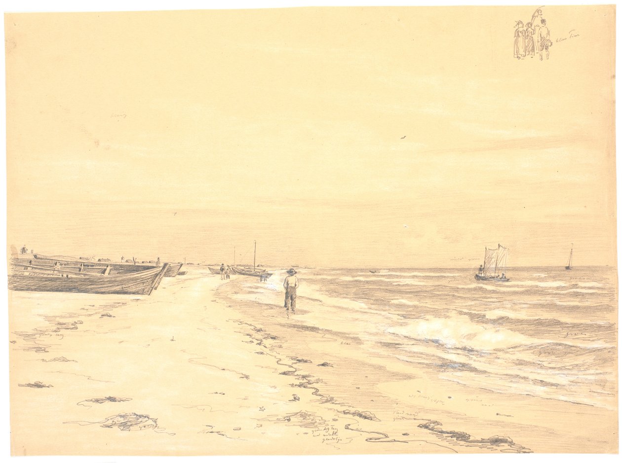 Parti af Sønderstrand, Skagen af Martinus Rørbye
