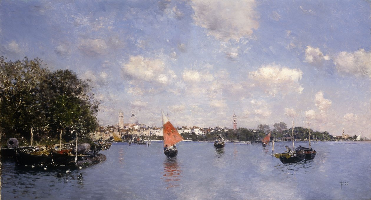 En venetiansk udsigt, af Martín Rico y Ortega