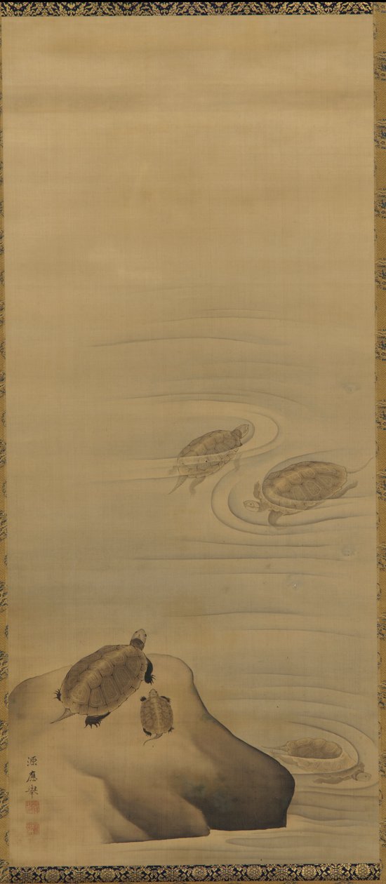 Skildpadder, Edo-periode, 1700-tallet. af Maruyama Okyo