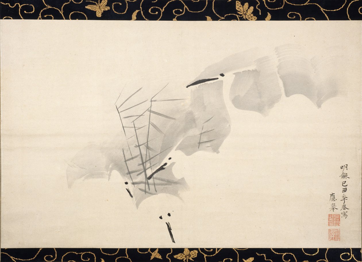 Hvide hejrer, 1769. af Maruyama Okyo
