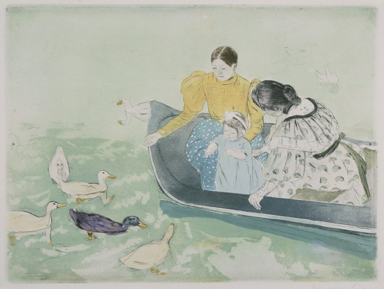 Foder til ænderne af Mary Cassatt