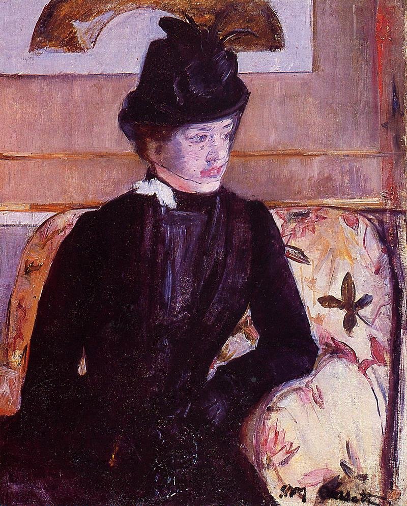 Ung kvinde i sort af Mary Cassatt