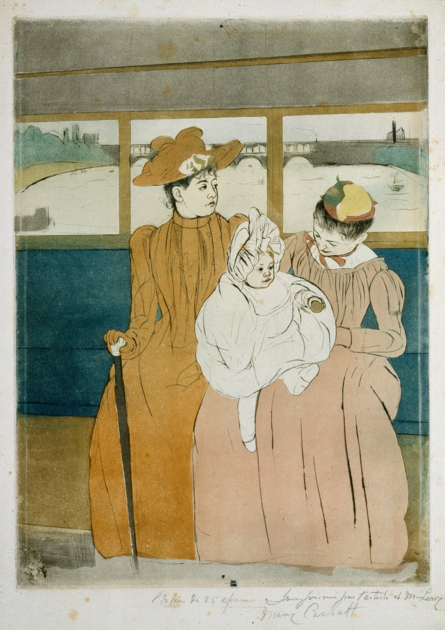 I Omnibus af Mary Cassatt