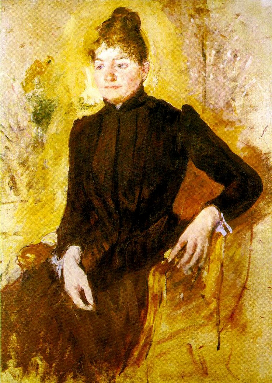 Ung kvinde i sort, ca. 1882 af Mary Cassatt